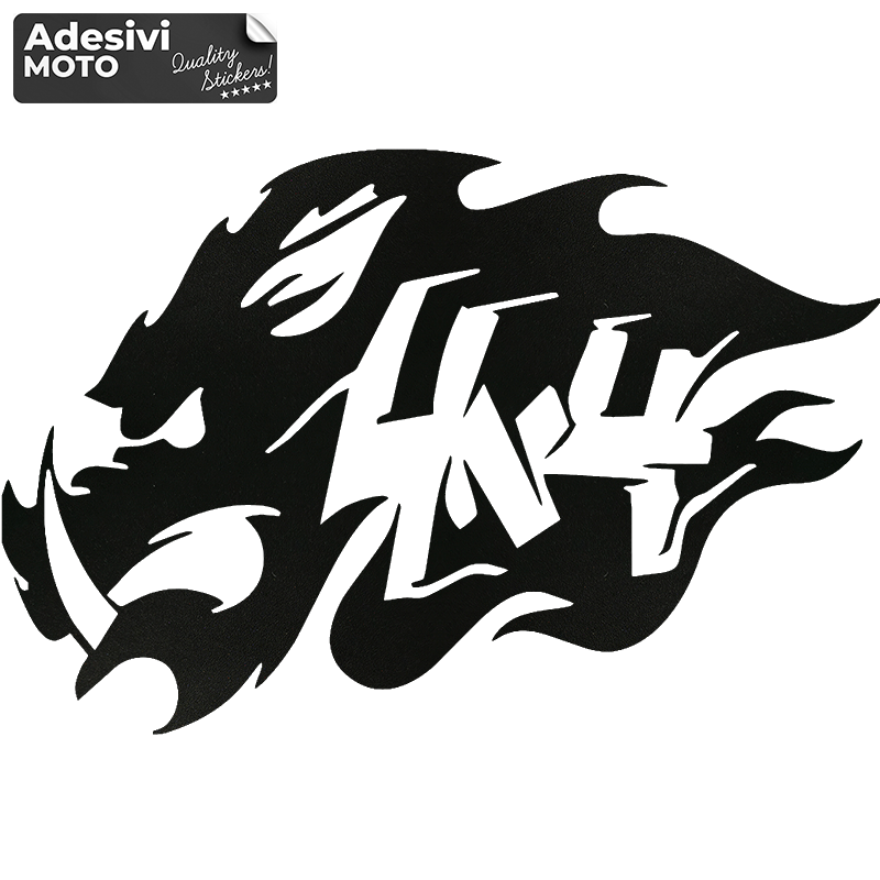 Adesivo Cinghiale 4x4 Cofano-Sportelli-Fiancate-Fuoristrada-Auto