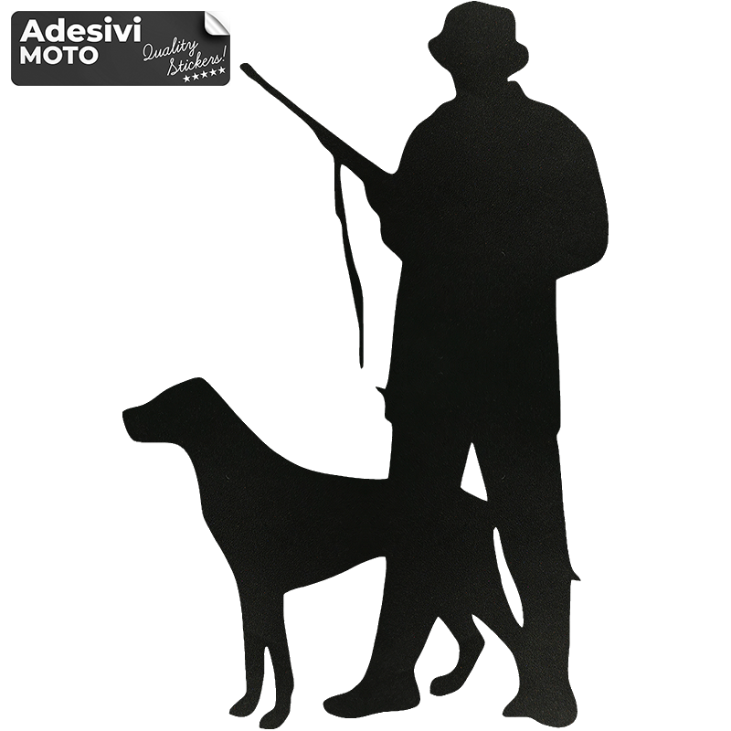 Hunter with Dog Sticker Hood-Doors-Sides-Off Road-Car