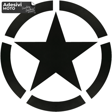 Adesivo Stella Militare US Army Fuoristrada-Cofano-Sportelli-Fiancate-Auto