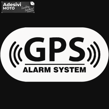 "GPS Alarm System" Sticker Fuel Tank-Helmet-Scooter-Tuning-Car
