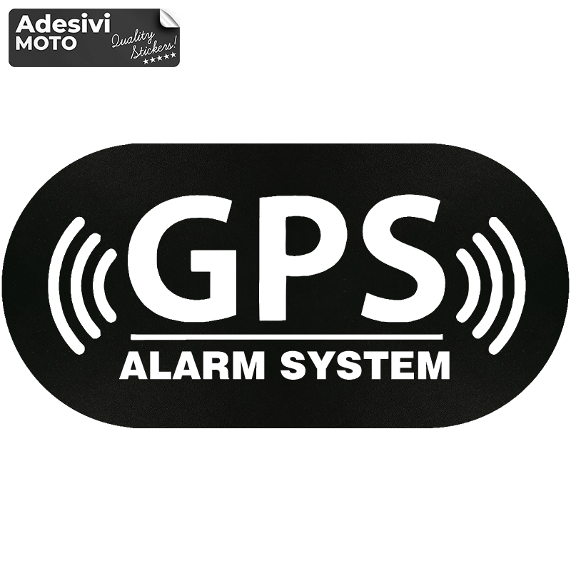 Autocollant "GPS Alarm System" Réservoir-Casque-Scooter-Réglage-Voiture