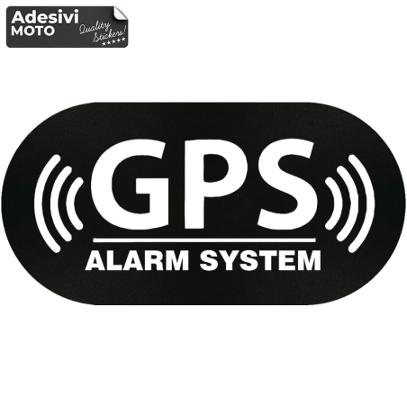 Autocollant "GPS Alarm System" Réservoir-Casque-Scooter-Réglage-Voiture