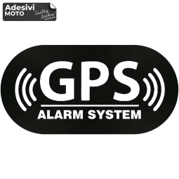 Adesivo "GPS Alarm System" Serbatoio-Casco-Motorino-Tuning-Auto