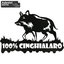 "100% Cinghialaro" Sticker Hood-Doors-Sides-Off Road-Car