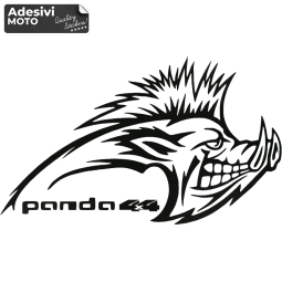 Adesivo Cinghiale "Panda 4X4" Tipo 2 Cofano-Sportelli-Fiancate-Fuoristrada-Auto