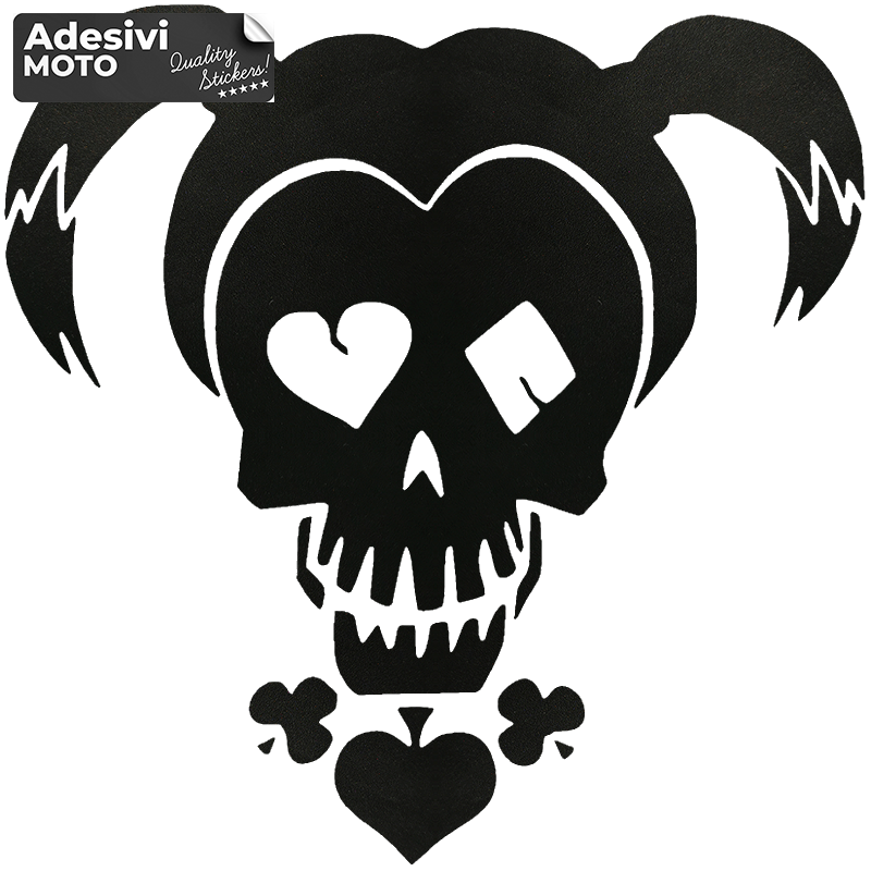 Adesivo Harley Quinn Stilizzato Serbatoio-Casco-Motorino-Tuning-Auto
