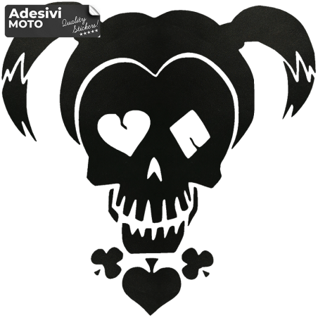 Autocollant Harley Quinn Stylisé Réservoir-Casque-Scooter-Réglage-Voiture
