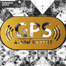 "GPS Alarm System" Sticker Fuel Tank-Helmet-Scooter-Tuning-Car