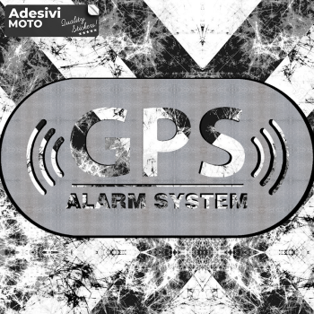"GPS Alarm System" Sticker Fuel Tank-Helmet-Scooter-Tuning-Car