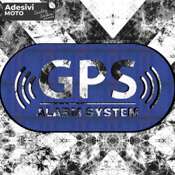 "GPS Alarm System" Sticker Fuel Tank-Helmet-Scooter-Tuning-Car