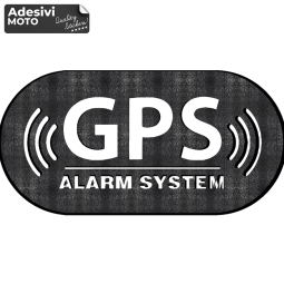 Adesivo "GPS Alarm System" Serbatoio-Casco-Motorino-Tuning-Auto