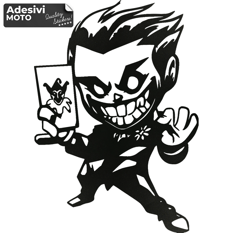 Joker with Card Sticker Fuel Tank-Scooter-Tuning-Car