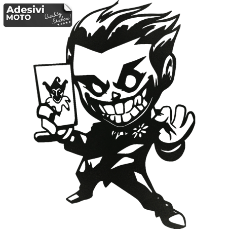 Joker with Card Sticker Fuel Tank-Scooter-Tuning-Car