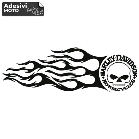 Adesivo Fiamma "Harley Davidson Motorcycles" Tipo 2 Serbatoio-Parafango-Casco