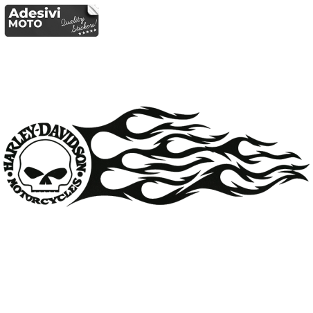 Adesivo Fiamma "Harley Davidson Motorcycles" Serbatoio-Parafango-Casco