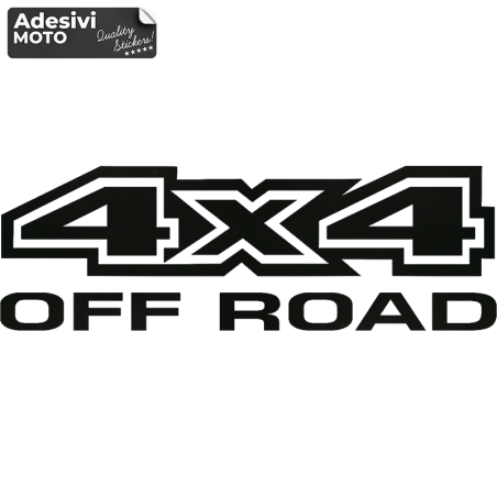 Adesivo 4X4 Tipo 2 Fuoristrada-Cofano-Sportelli-Fiancate-Auto